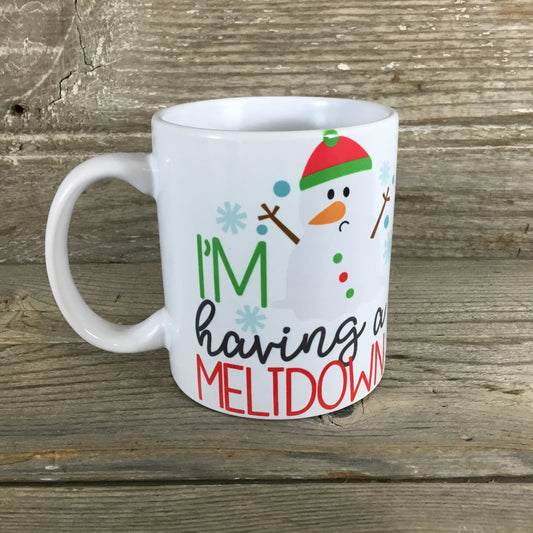 Snowman I'm Having a Meltdown Mug