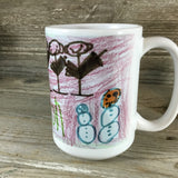 Child's Drawing, Kid's Colored, Custom Artwork Personalized Mug