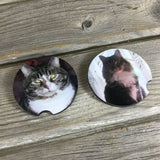 Personalized Picture Car Coasters Set of 2