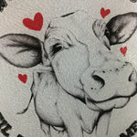 I'll love you till the Cows come home Glass Cutting Board