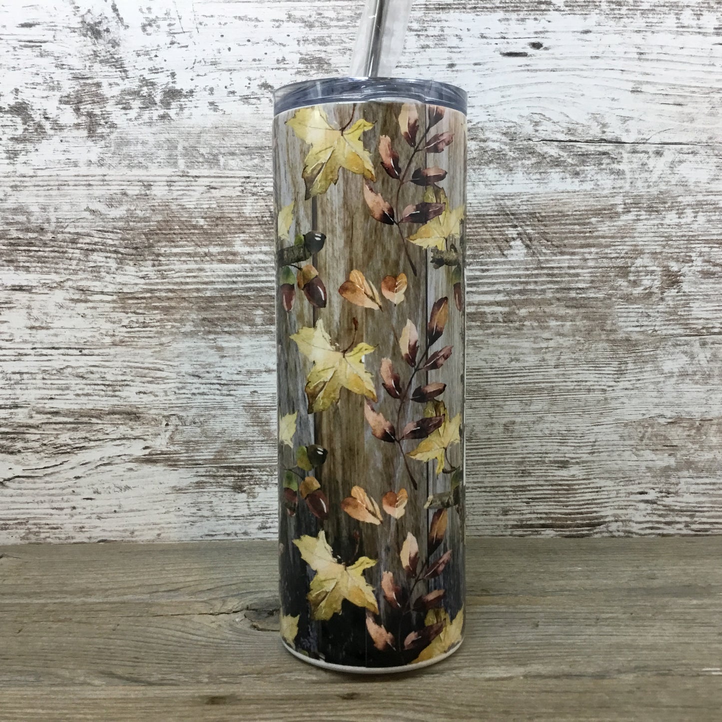 Squirrel 20 oz Skinny Tumbler with Straw & Lid