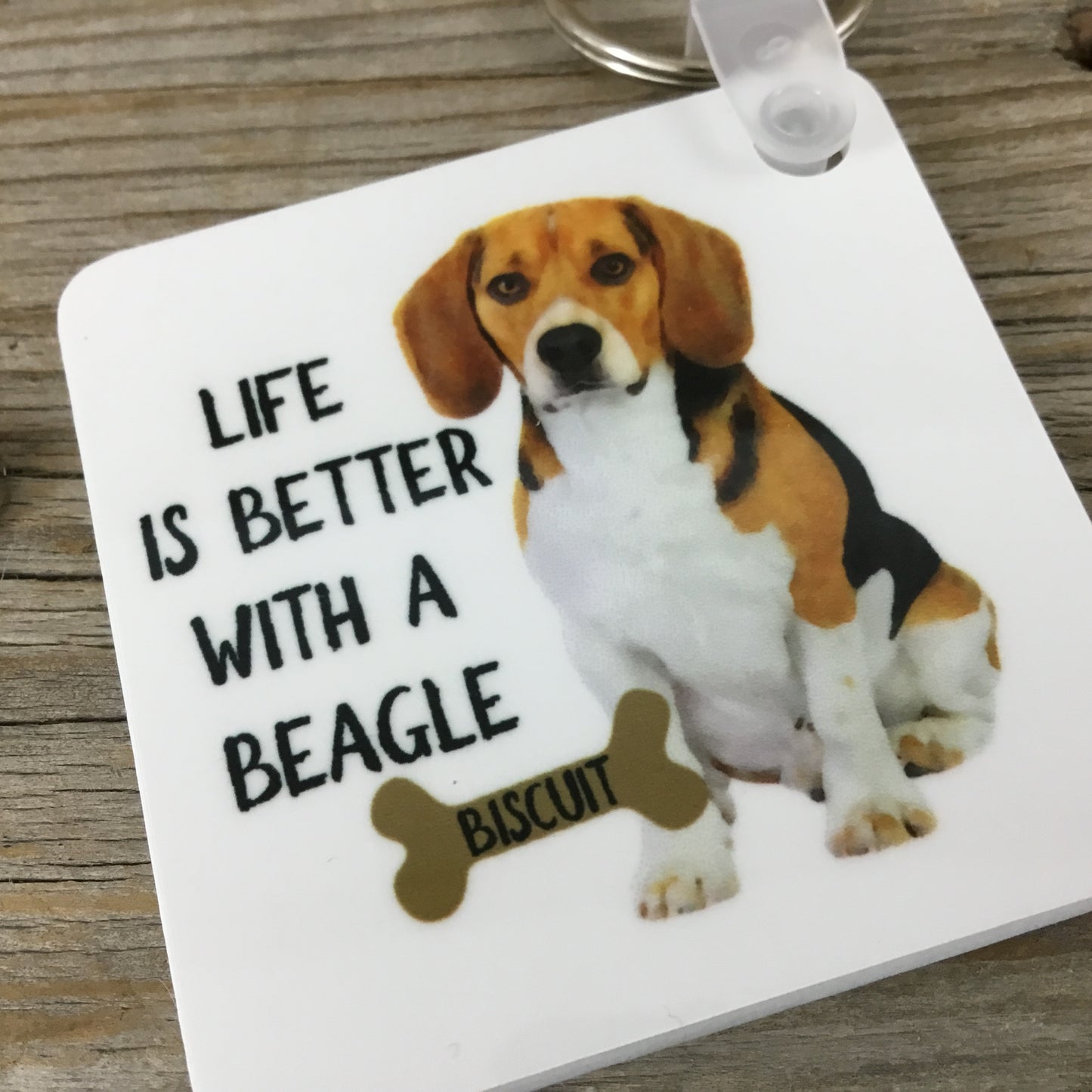 Life is Better with a Beagle Keychain - Pesonalized