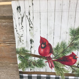 Male Cardinal Winter Garden Flag