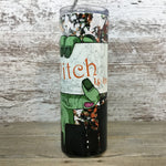 The Witch is In 20 oz Skinny Tumbler with Lid and Straw