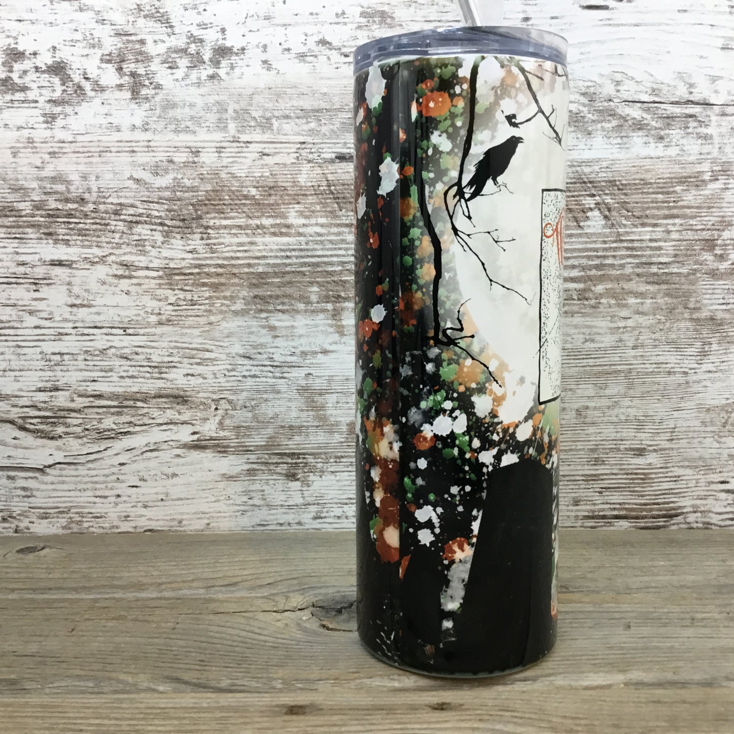 The Witch is In 20 oz Skinny Tumbler with Lid and Straw