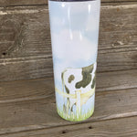 Holstein Cow Friends 20 oz Skinny Tumbler with Straw & Lid