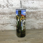 Funny Alpaca Trio 20 oz Skinny Tumbler with Straw & Lid