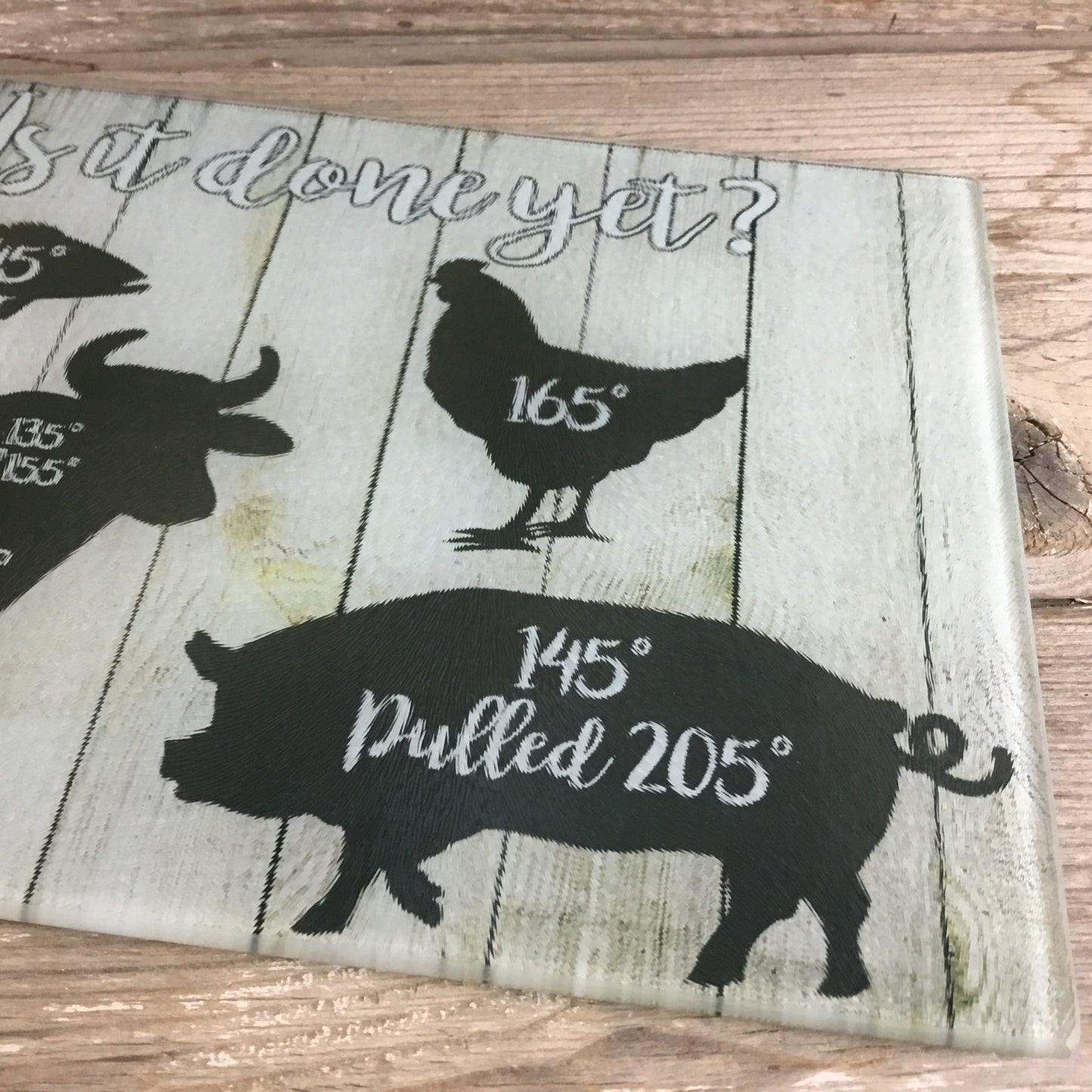 Meat Temperature Cutting Board