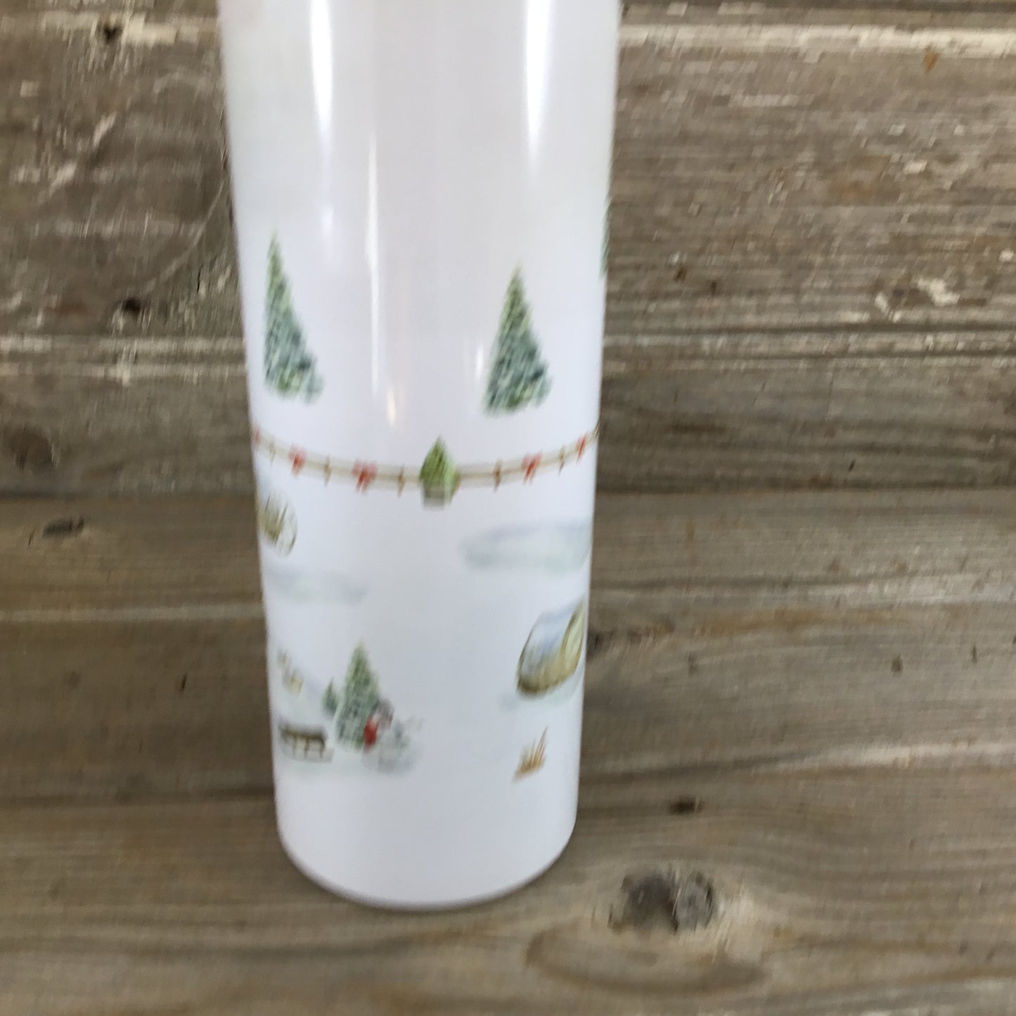 Winter on the Farm 20 oz Skinny Tumbler with Straw & Lid