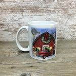 Red Truck Christmas on the Farm Alpaca Ceramic Coffee Cup