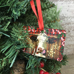 Christmas Hereford Cow Ornament