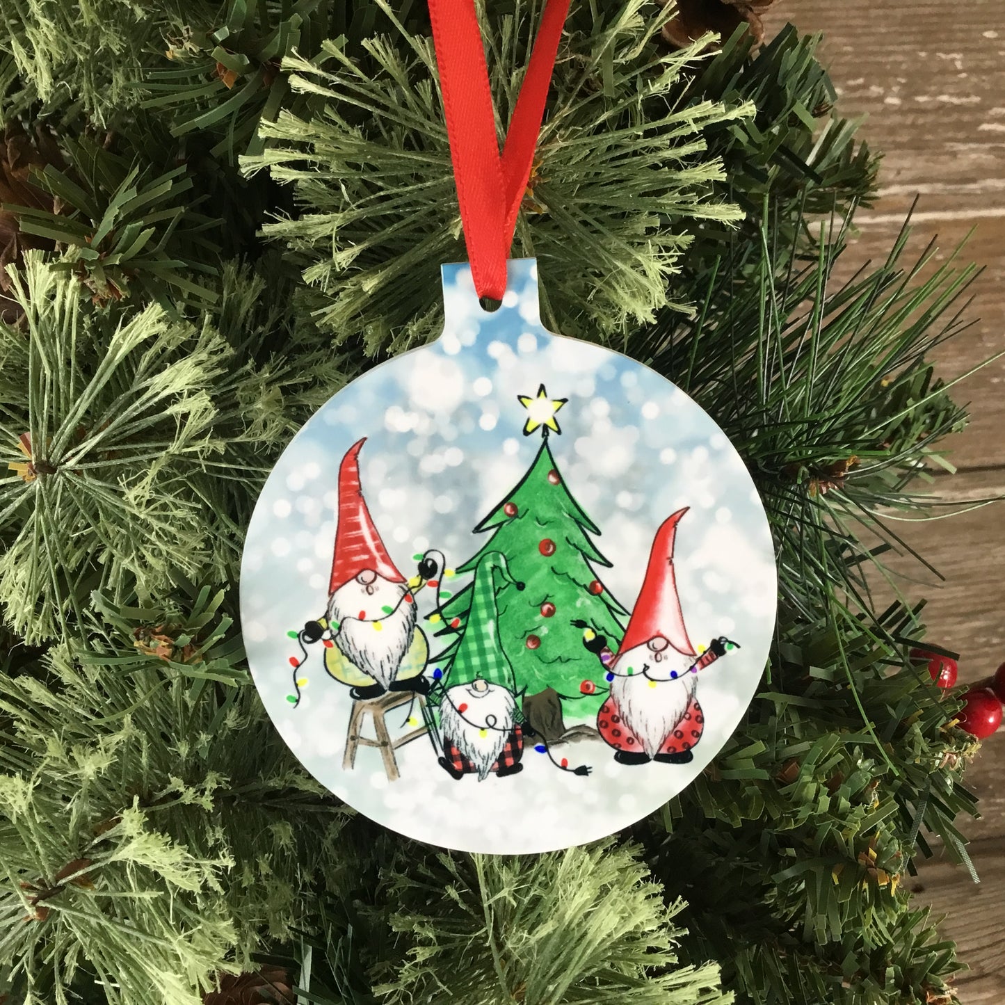 Gnome Christmas Tree Ornament