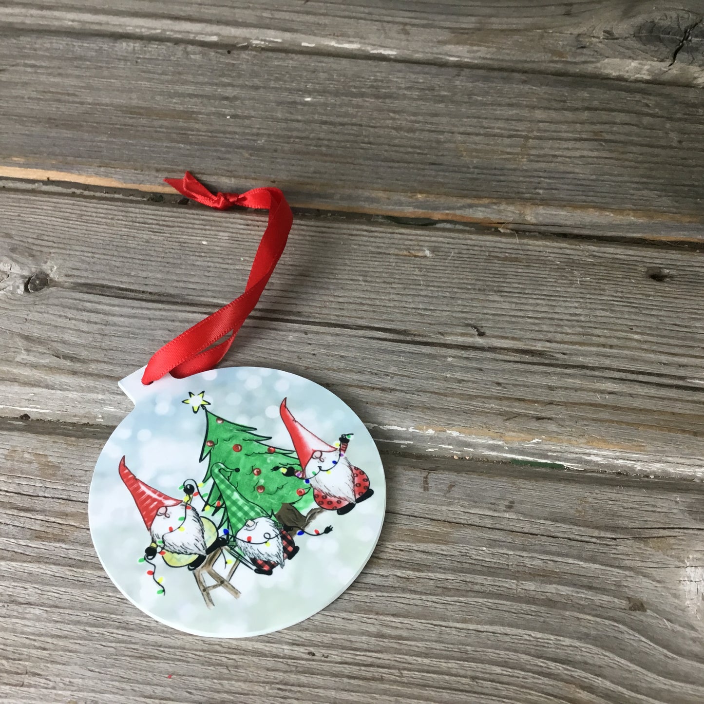 Gnome Christmas Tree Ornament