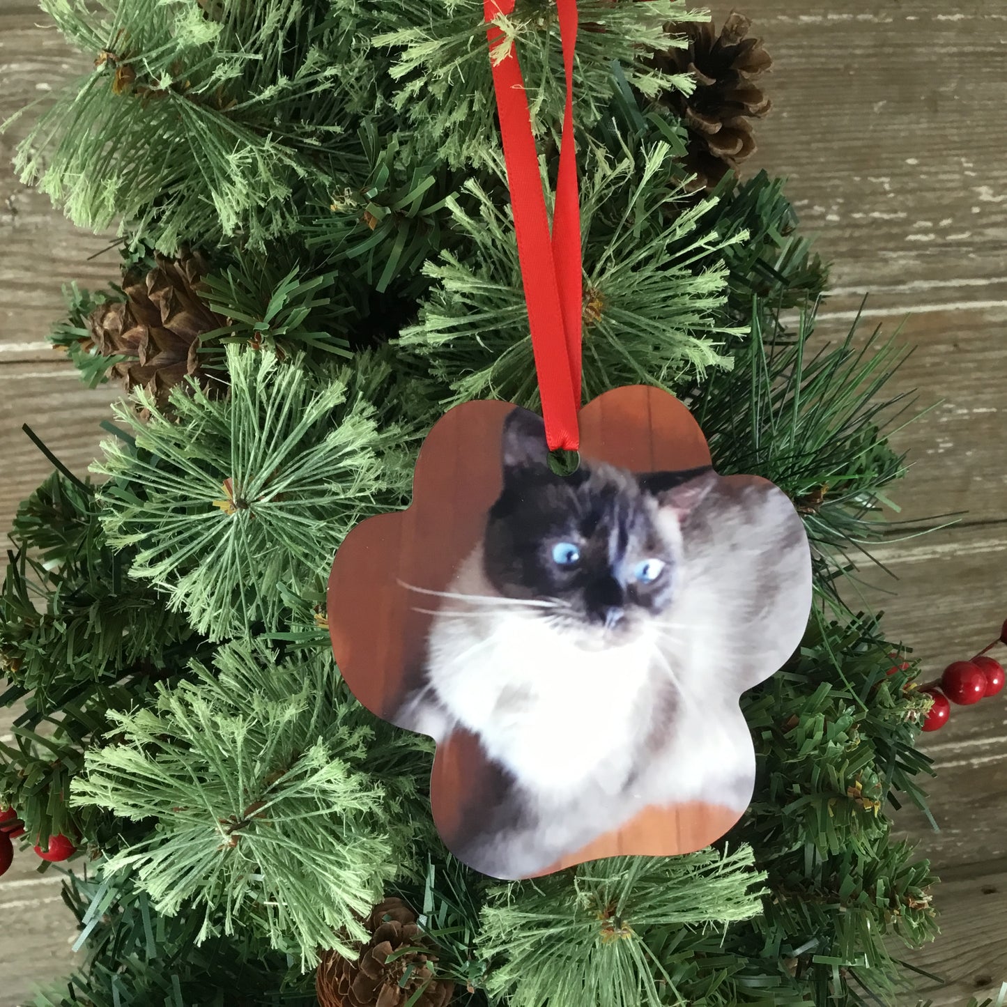 Pet Personalized Aluminum Photo Ornament