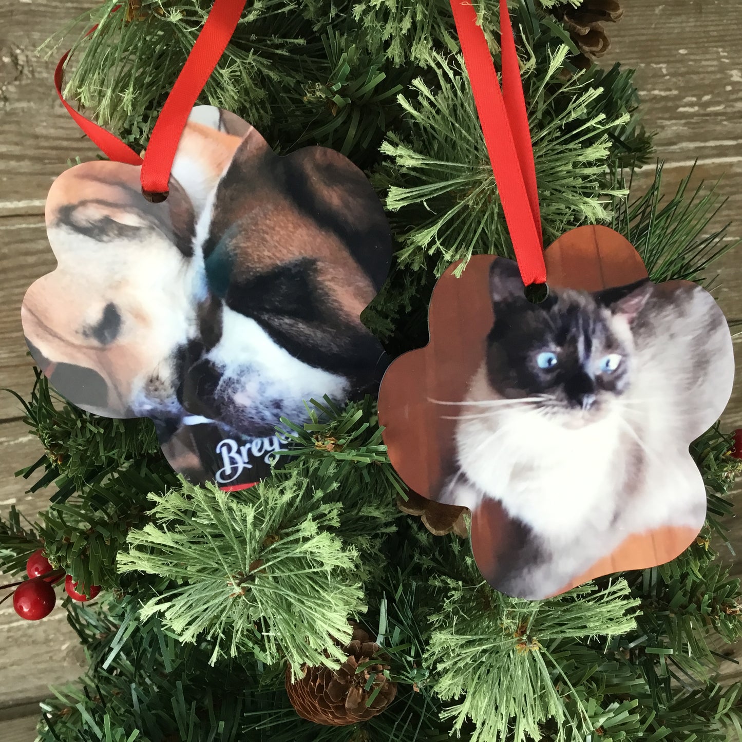 Pet Personalized Aluminum Photo Ornament