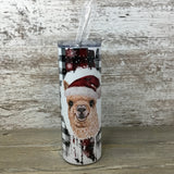 Alpaca Santa Christmas Tumbler