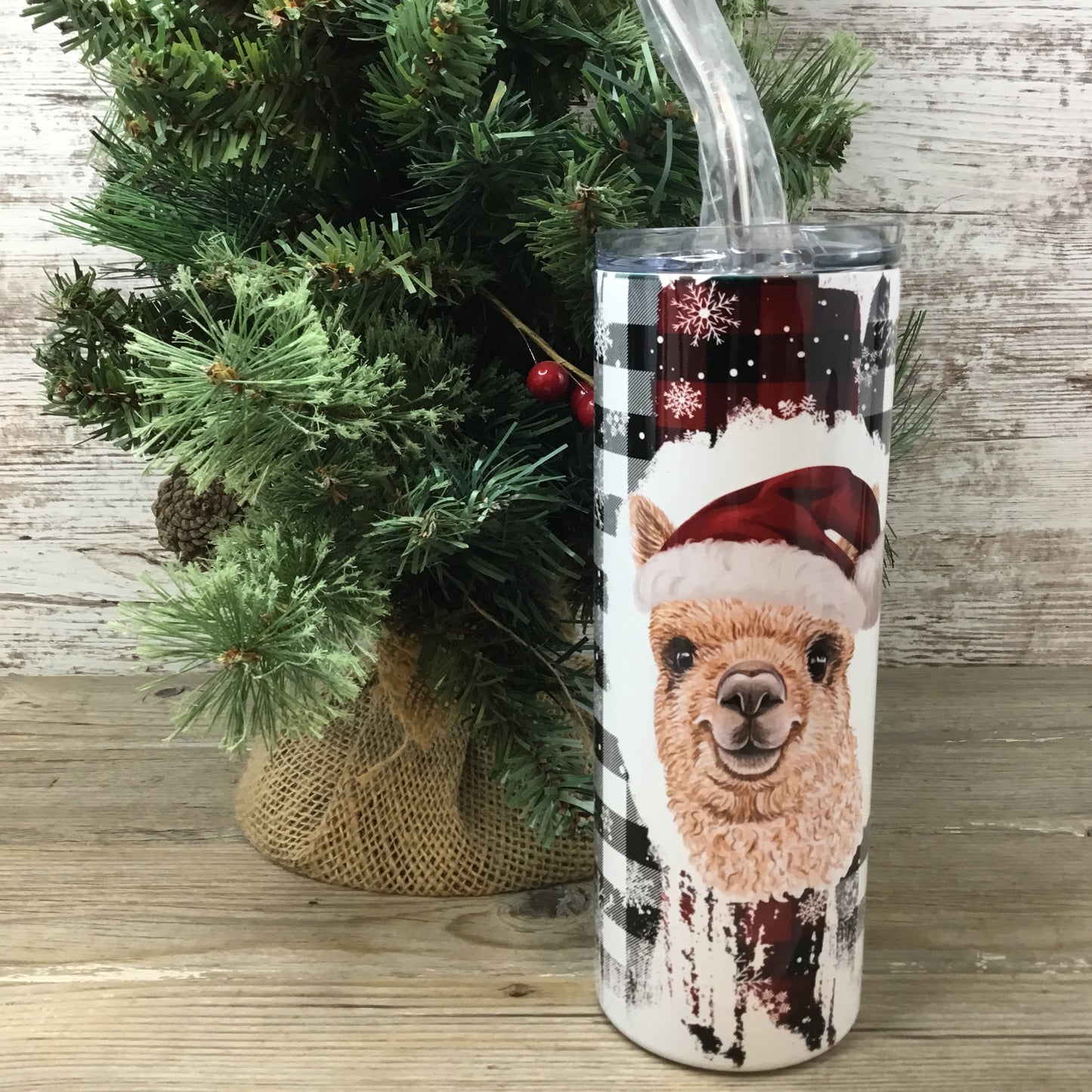 Alpaca Christmas Tumbler