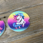 Unicorn Car Coasters, Set of 2