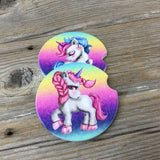 Unicorn Car Coasters, Set of 2