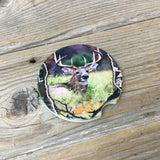 Buck Deer Hunting Car Coasters Set of 2