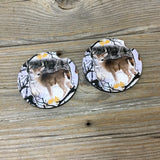 Buck Deer Hunting Winter Car Coasters Set of 2