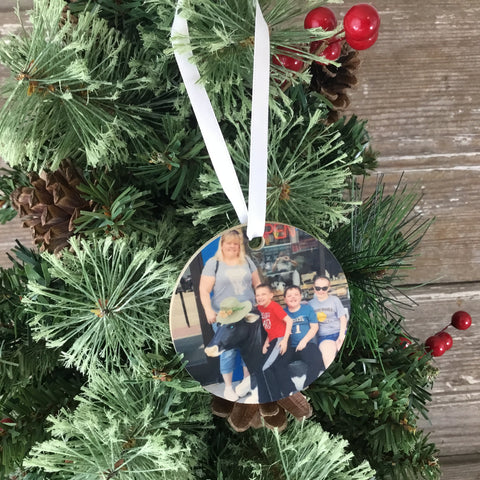 Wood Picture Ornament