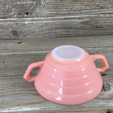 Vintage Hazel Atlas Moderntone Platonite Pastel Pink 4 3/4" Cream Soup Bowl