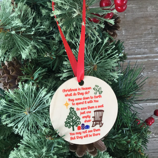 Christmas in Heaven Christmas Ornament