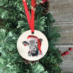 Christmas Cow Ornament