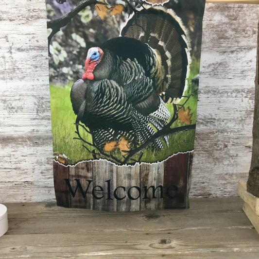 Turkey Welcome Garden Flag