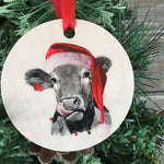 Santa Cow Ornament