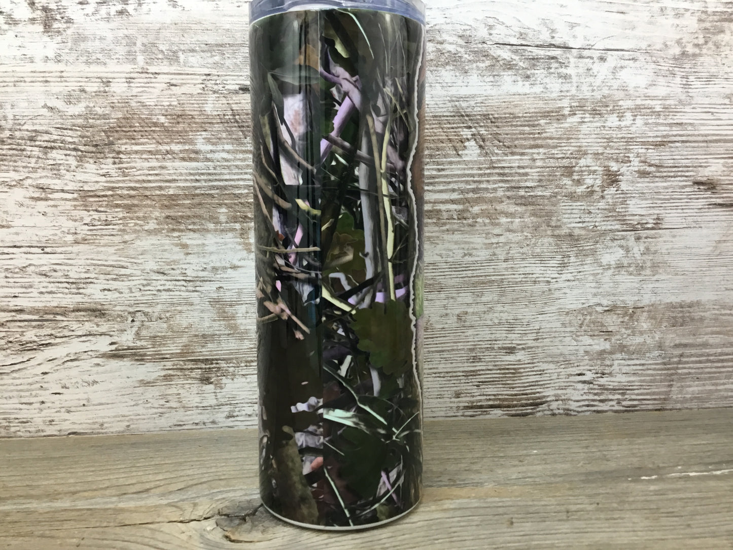 Buck Deer Hunter 20 oz Skinny Tumbler with Straw & Lid