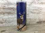 Deer Hunter 20 oz Skinny Tumbler with Straw & Lid