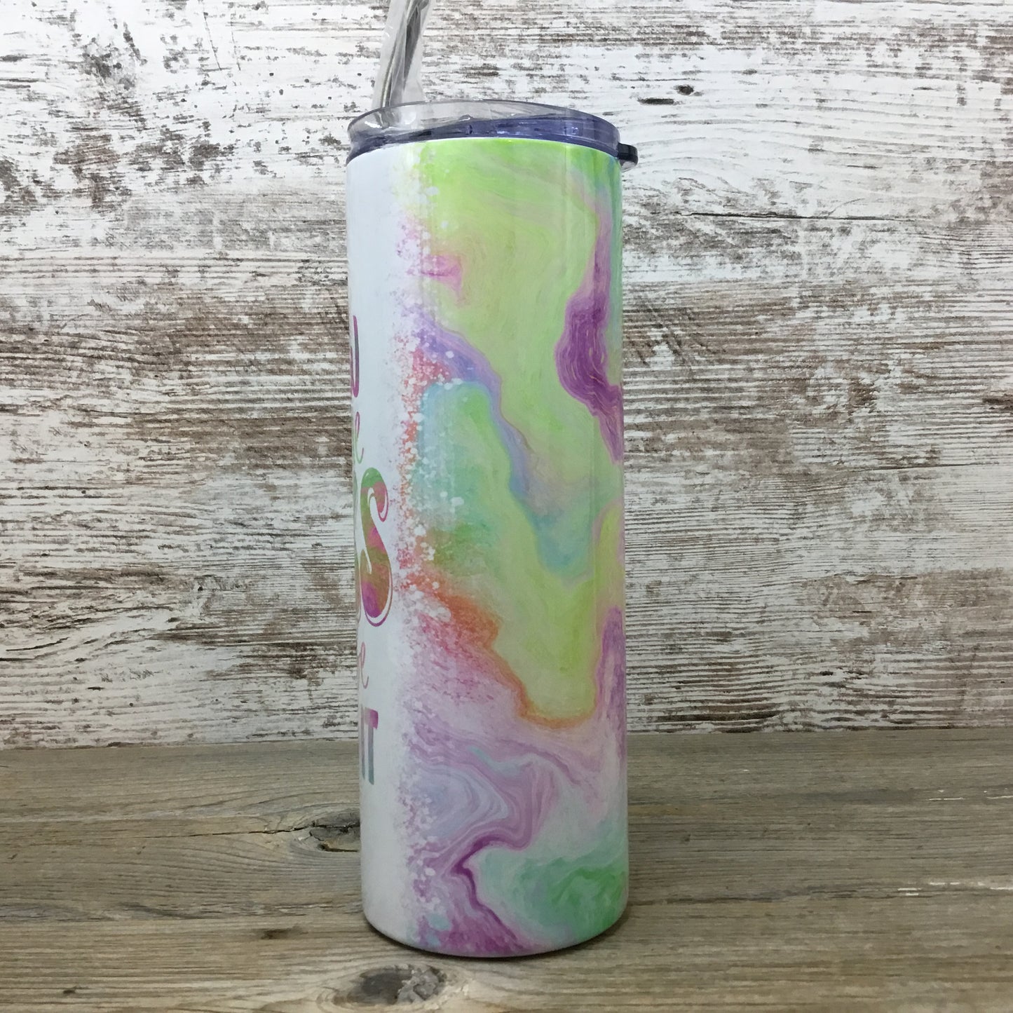 I Know Your Lane Sucks 20 oz Skinny Tumbler with Lid and Straw