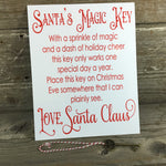 Santa's Magic Key Aluminum Sign