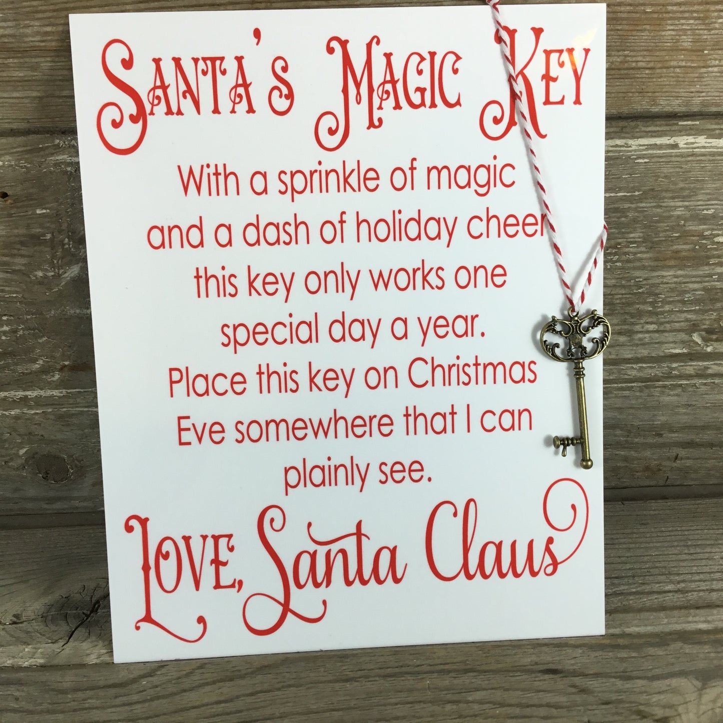 santa-s-magic-key-aluminum-sign-michelle-s-variety-shop for Free Printable Santa S Magic Key Poem Printable Santa's Magic Key Aluminum Sign – Michelle's Variety Shop for Free Printable Santa S Magic Key Poem Printable