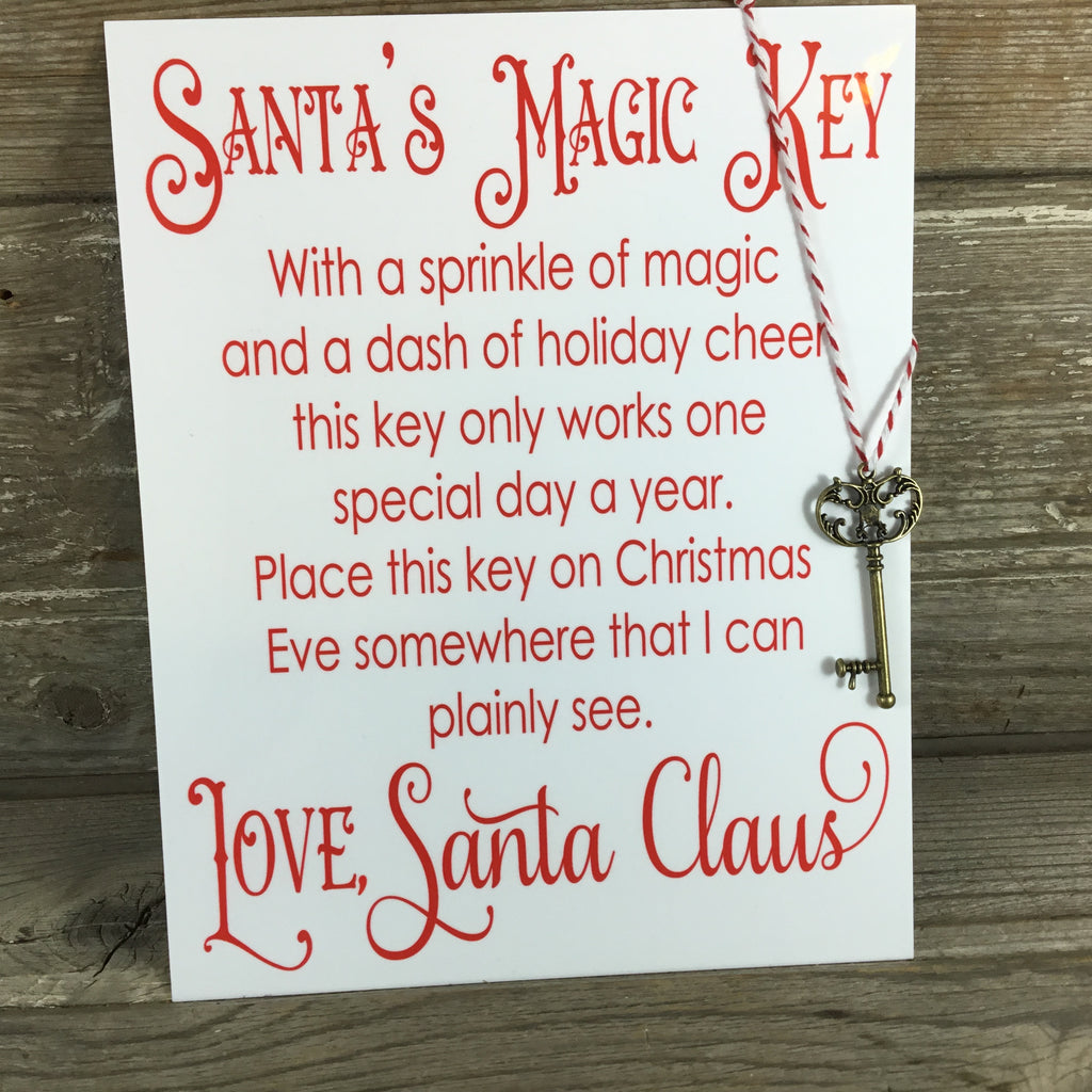 Santa's Magic Key Aluminum Sign – Michelle's Variety Shop