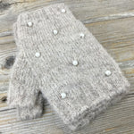 Amber Alpaca Fingerless Gloves