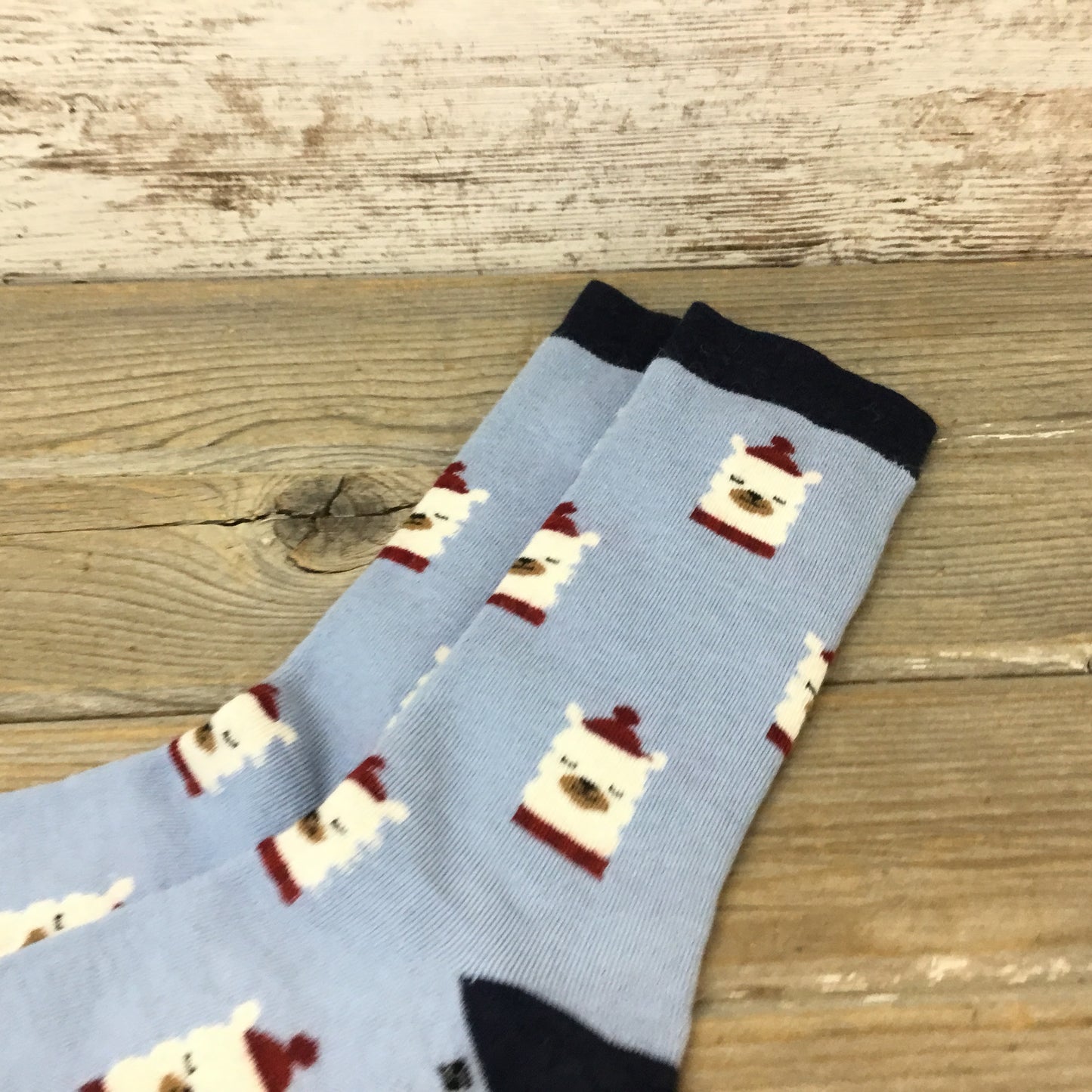 Alpaca Holiday Crew Socks - Alpaca or Reindeer