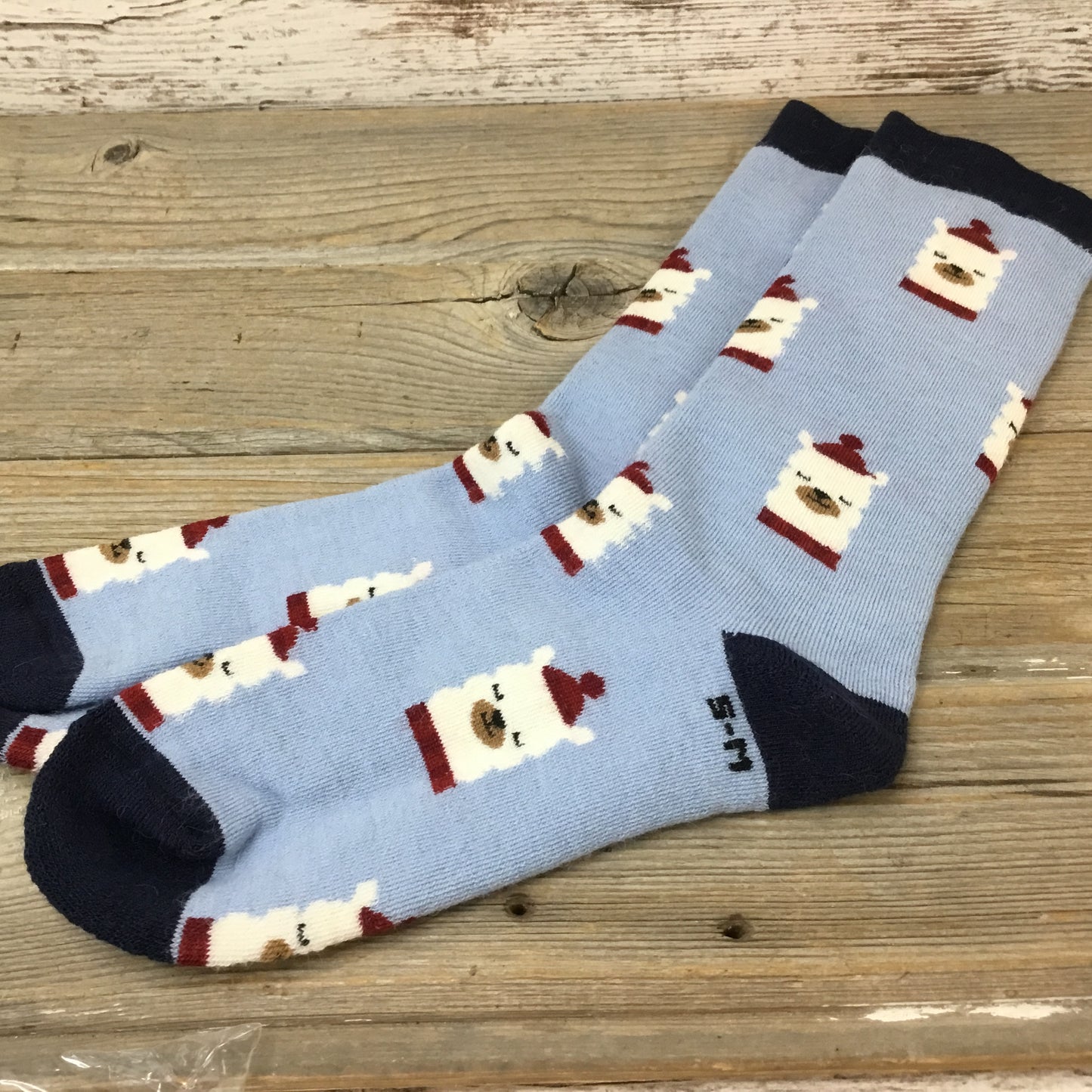 Alpaca Holiday Crew Socks - Alpaca or Reindeer