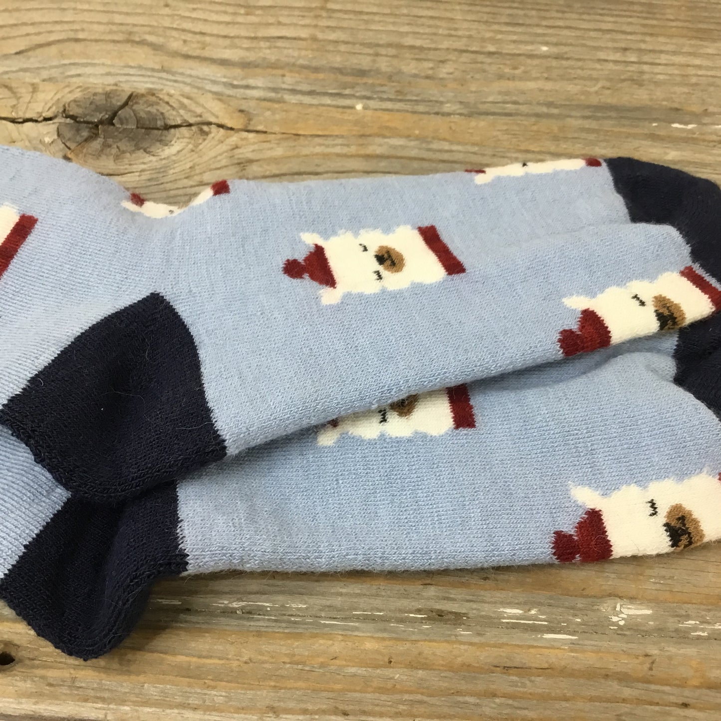 Alpaca Holiday Crew Socks - Alpaca or Reindeer