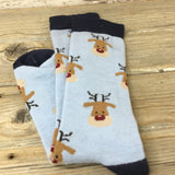 Reindeer Alpaca Christmas Socks