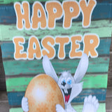 Happy Easter Funny Bunny Garden Flag