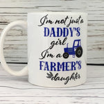 Daddy's Girl Farmer's Daughter Mug Blue Tractor
