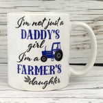 Daddy's Girl Farmer's Daughter Mug Blue Tractor
