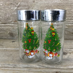 Libbey Christmas Tree with Presents Salt and Pepper Shakers