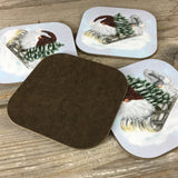 Winter Gnome Coasters Set of 4