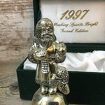 Close up of Santa Claus Handle on Bell