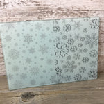 Mismatched Snowflake Glass Cutting Board