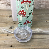 Cottagecore Mushrooms 20 oz Skinny Tumbler with Lid and Straw